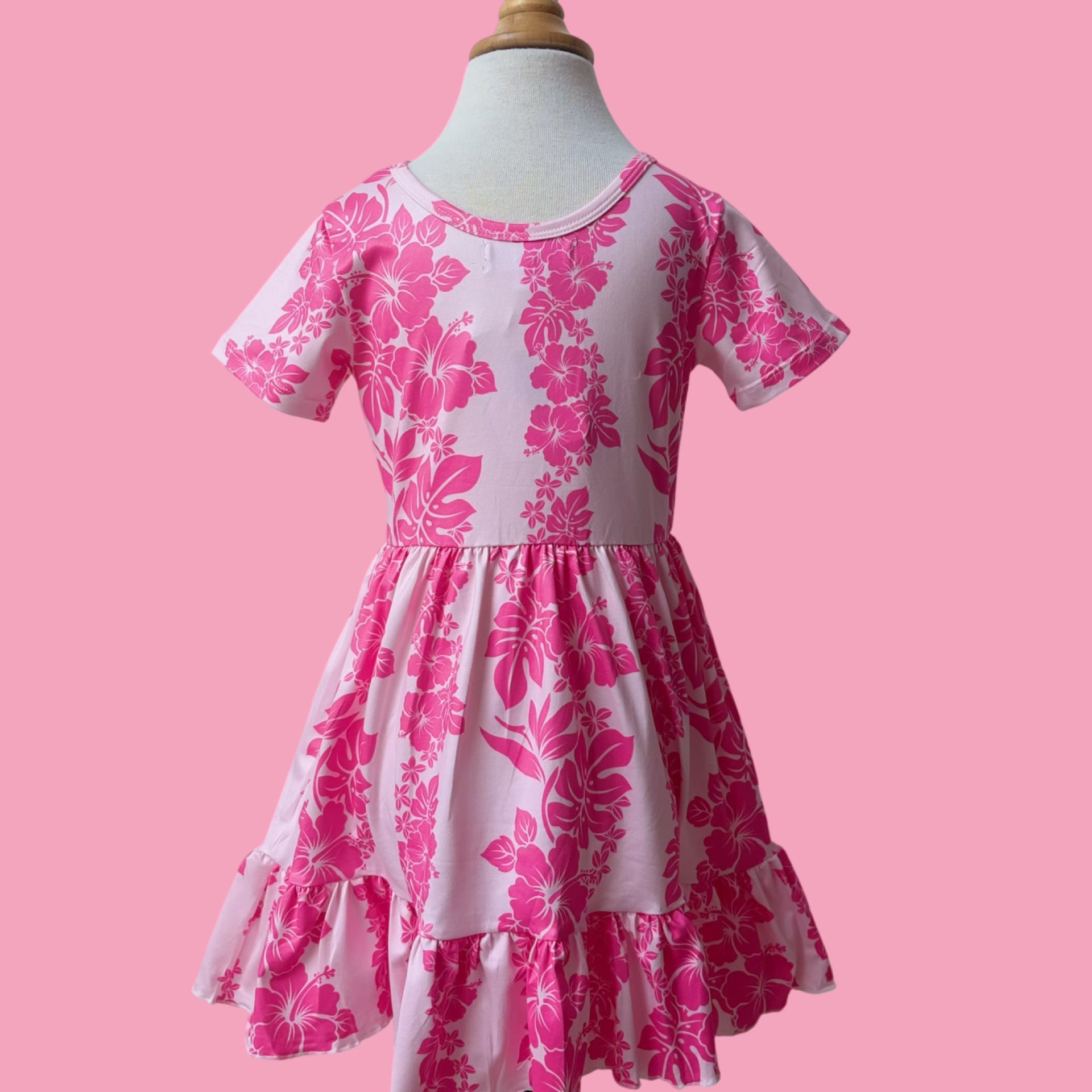 Pink Mauna Lani Tee Dress - Sweet Sweet Honey Hawaii