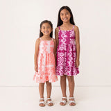 Plum Hibiscus Quilt Mila Dress - Sweet Sweet Honey Hawaii