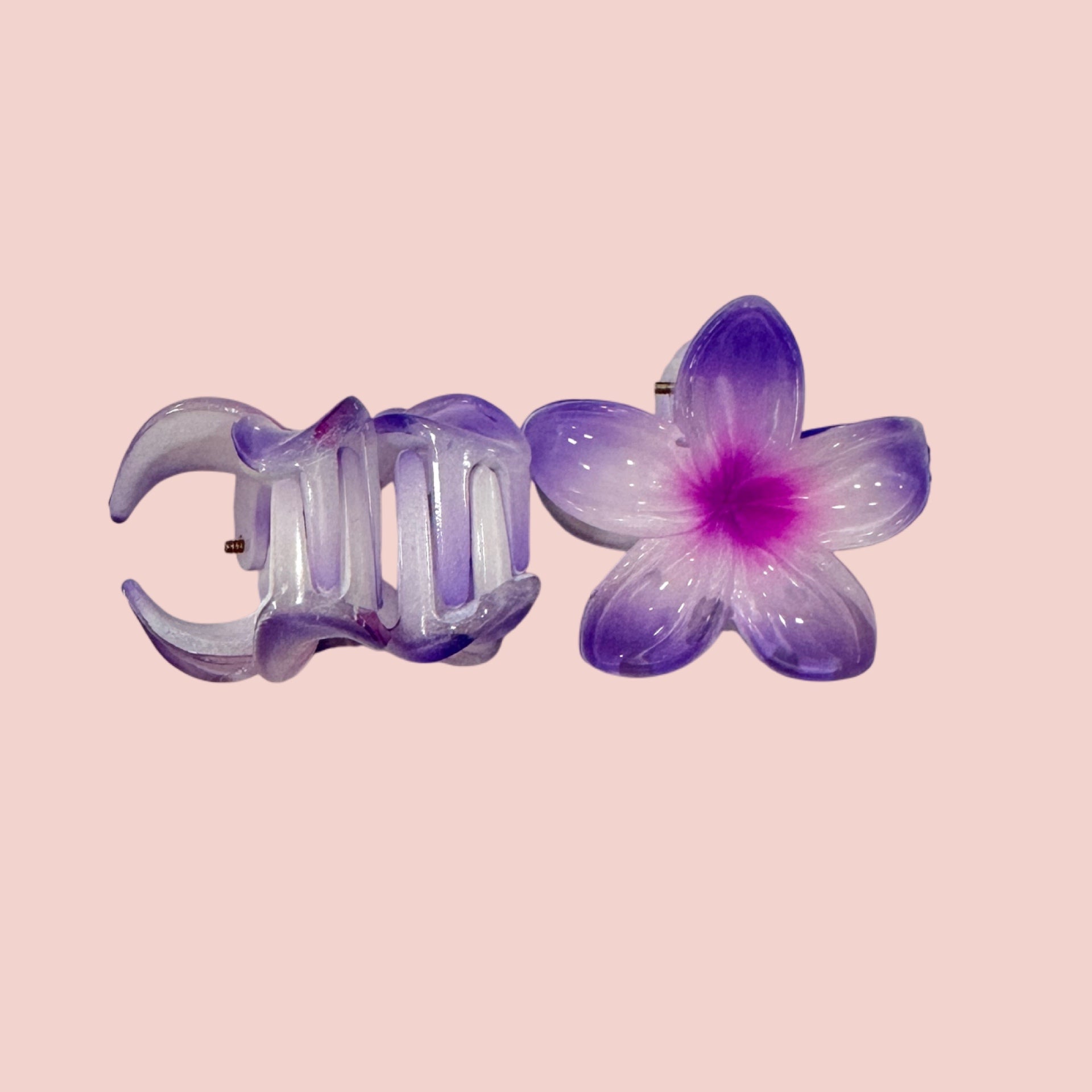 Plumeria Mini Clip: Purple/ Magenta - Sweet Sweet Honey Hawaii