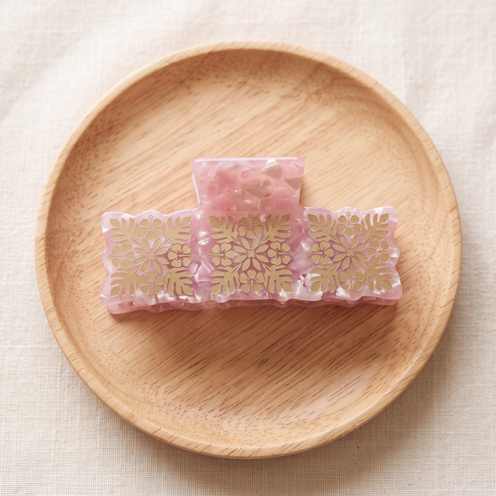 Quilt Claw Clip - Sweet Sweet Honey Hawaii