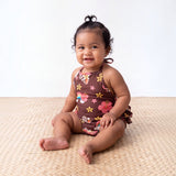 Rainbow and Seashells Ruffle Halter Romper - Sweet Sweet Honey Hawaii