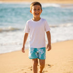 Teal Mauna Lani Boys Boardies - Sweet Sweet Honey Hawaii