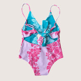 Teal/Pink Mauna Lani Peek - a - Boo reversible Swimsuit - Sweet Sweet Honey Hawaii