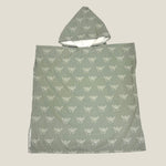 Teen Olive Green Shaka Hooded Towel - Sweet Sweet Honey Hawaii