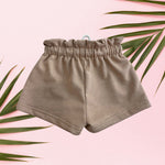 White Quilt Brown Shorts - Sweet Sweet Honey Hawaii