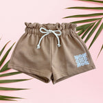 White Quilt Brown Shorts - Sweet Sweet Honey Hawaii