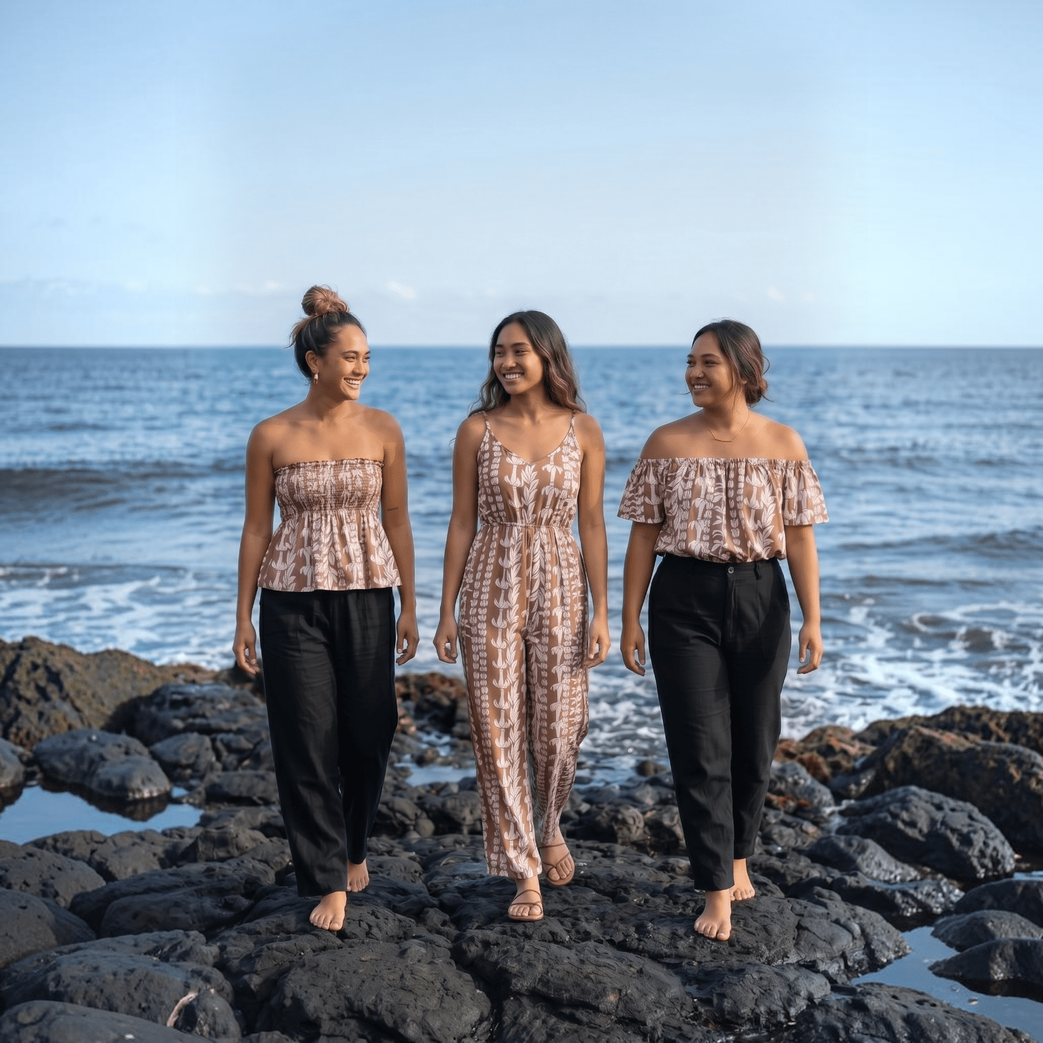Women's Brown Lei Tiffany Jumpsuit - Sweet Sweet Honey Hawaii