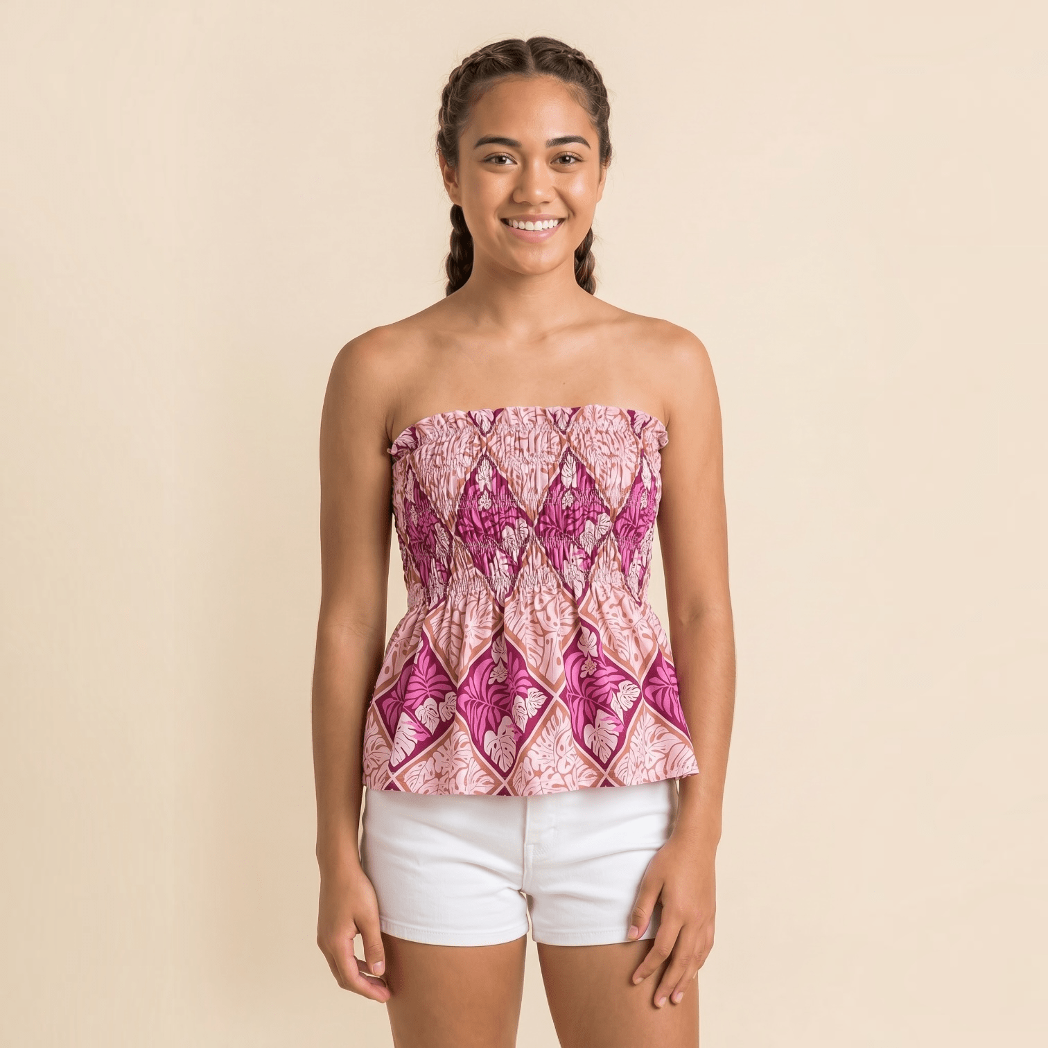Women's Island Blush Ka'a Tube Top - Sweet Sweet Honey Hawaii
