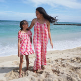 Women's Magenta Puakenikeni Jumpsuit - Sweet Sweet Honey Hawaii