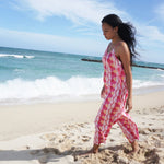 Women's Magenta Puakenikeni Jumpsuit - Sweet Sweet Honey Hawaii