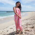 Women's Magenta Puakenikeni Jumpsuit - Sweet Sweet Honey Hawaii