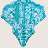 Women's Teal Mauna Lani Long sleeve Bikini - Sweet Sweet Honey Hawaii