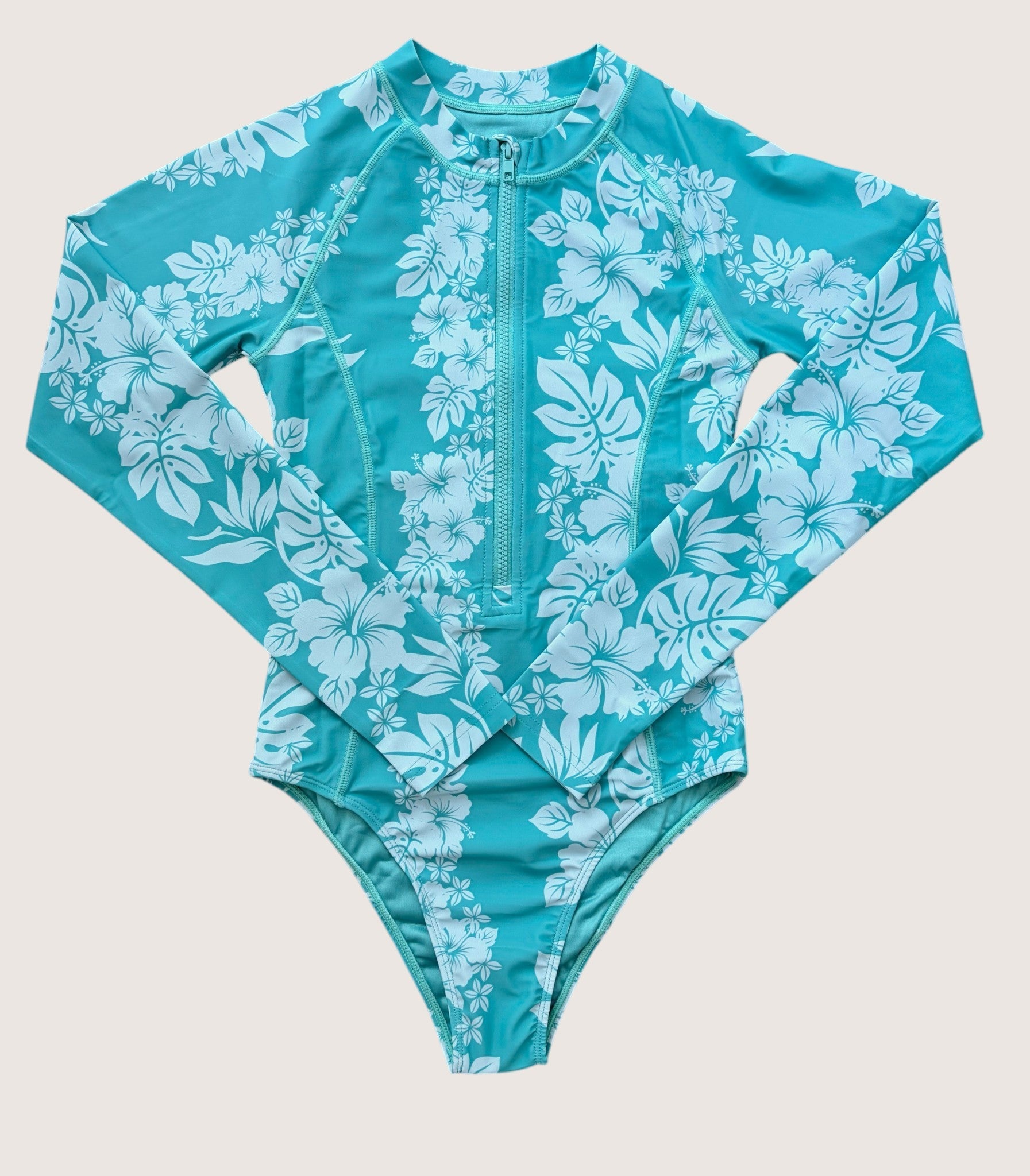 Women's Teal Mauna Lani Long sleeve Bikini - Sweet Sweet Honey Hawaii