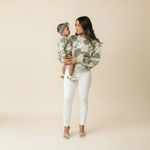 Women's Tropical Monstera Crewneck Sweater - Sweet Sweet Honey Hawaii