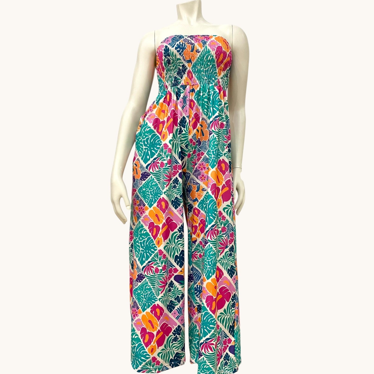Women's Tropical muse Taylor Jumpsuit - Sweet Sweet Honey Hawaii