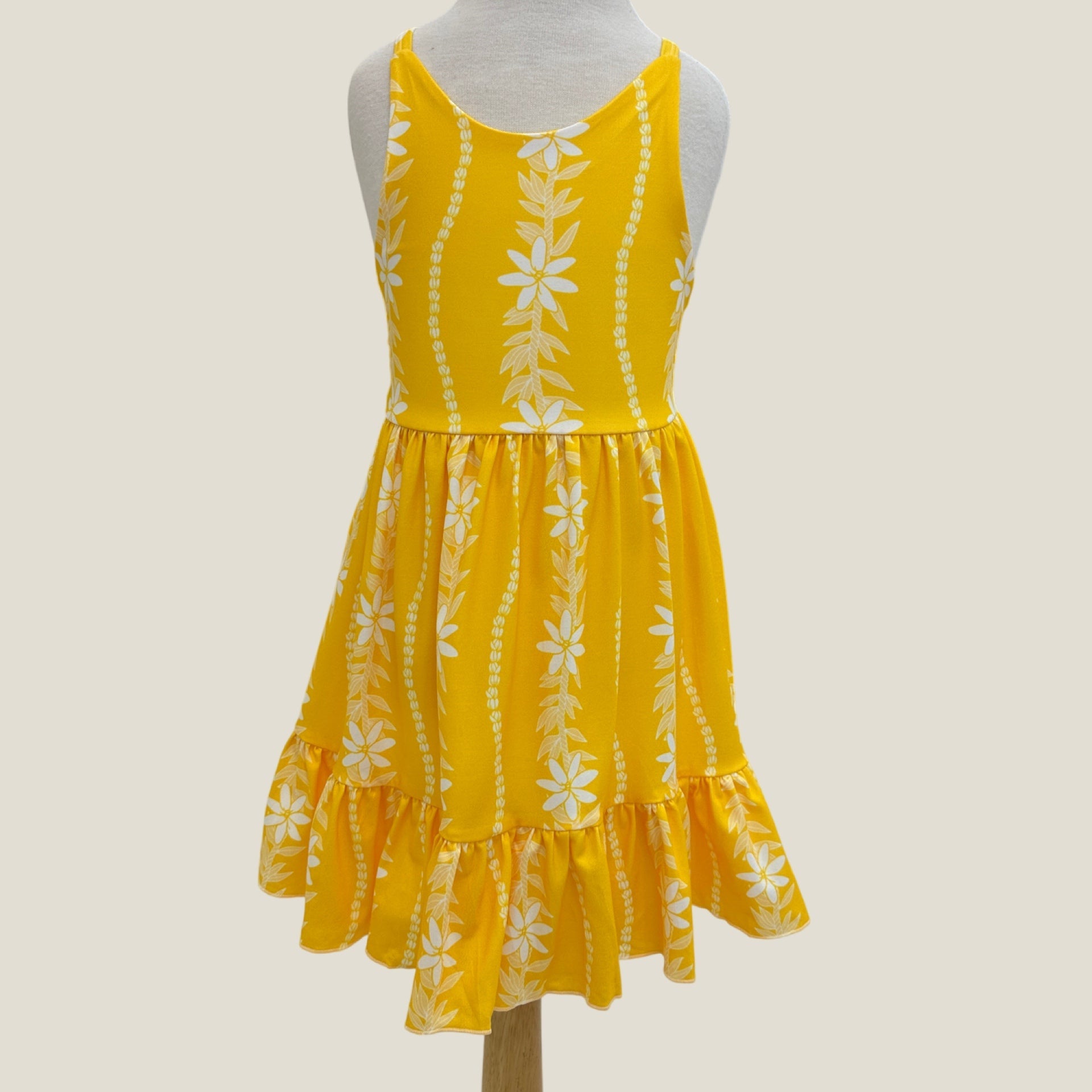 Yellow Tiare Lei Brooklyn Dress - Sweet Sweet Honey Hawaii
