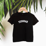 Yesssah Black tee - Sweet Sweet Honey Hawaii